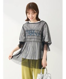 Green Parks チュールシャーリングチュニック