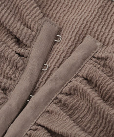 earth music&ecology フロントホックシャーリングトップス