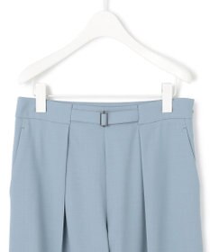 ICB 【洗える】ウール2WAYストレッチ ワイドストレートパンツ