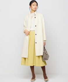 組曲 スタンドカラーシャギーコート