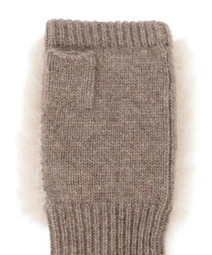 23区 【見上愛さん着用】フェイクファー ニット グローブ