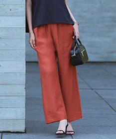 ICB L ワッシャーツイル ワイドストレートパンツ