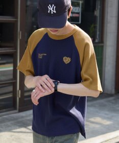 WEGO 【ユニセックス着用ITEM/MLサイズ展開】ワッフルラグランT（SS）