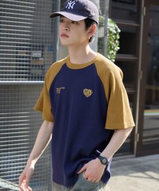 WEGO 【ユニセックス着用ITEM/MLサイズ展開】ワッフルラグランT（SS）