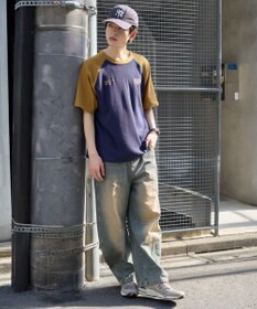 WEGO 【ユニセックス着用ITEM/MLサイズ展開】ワッフルラグランT（SS）