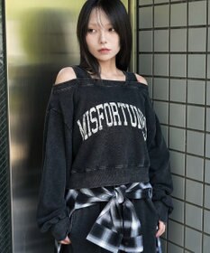 WEGO ドッキングオフショルショートスウェット