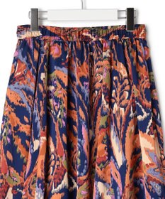 J.PRESS YORK STREET 【WOMEN】プリントフレア スカート