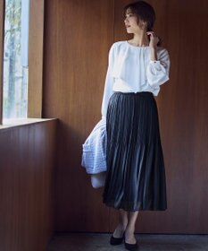 ANY SIS S 【洗える】ケープフリル ブラウス