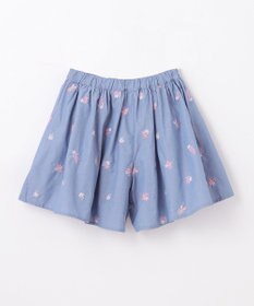 ANY KIDS フラワー 刺繍 キュロット