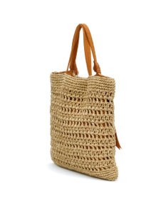 UNBILLION cachecache 下がりグログランペーパー柄編みトート