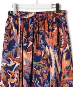 J.PRESS YORK STREET 【WOMEN】プリントフレア スカート