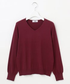 J.PRESS LADIES L 【洗える】PRINCE Vネック ニット