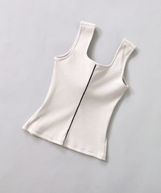 ICB 【洗える】【OUR WACOAL コラボ】カップイン スクエアネック タンクトップ