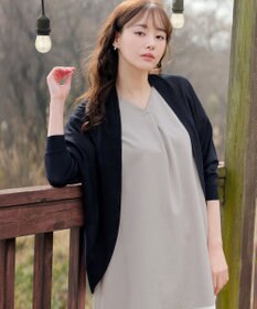 Tiaclasse L 【洗える】体型カバーも叶うドルマンニットカーディガン