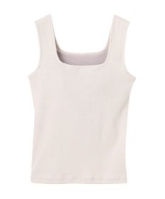 ICB 【洗える】【OUR WACOAL コラボ】カップイン スクエアネック タンクトップ