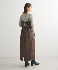 Green Parks もちっと袖配色ボートネックニットプルオーハ