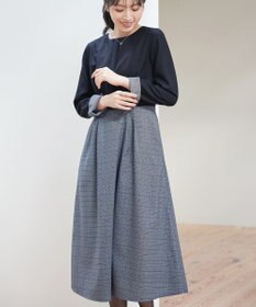 Tiaclasse 【洗える】チェックドッキングワンピース