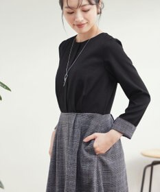 Tiaclasse 【洗える】チェックドッキングワンピース