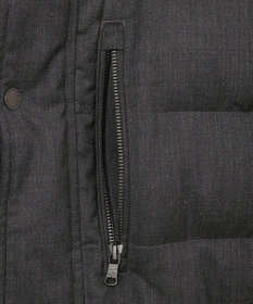 JOSEPH ABBOUD 【フード取り外し可】ライトメリノダウン ブルゾン