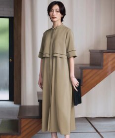 ICB L 【ASUMI・MANAMIコラボ 丈が選べる】ハシゴレースシャツワンピース