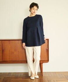 #Newans 【洗える】フォルムペプラムチュニックニット