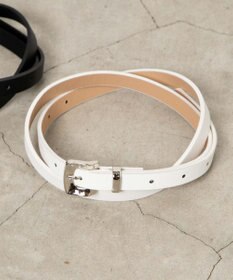 WEGO Lデザインバックル細ベルト