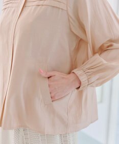 Tiaclasse 【洗える】 シアーピンタックブルゾン