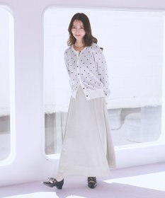 earth music&ecology サテンフレアスカート