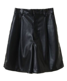 Green Parks レザーショートパンツ