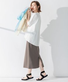 23区 S 【洗える】レーヨンポリエステルストレッチ タイト ニットスカート