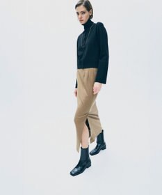 uncrave ウォッシャブルウールライクツイル Iラインスカート