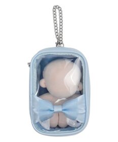 WEGO 【痛バ＆推し活グッズ】ダブルリボンサテンぬいポーチ