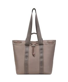 style code 【Ungrid/アングリッド】ナイロン ロゴテープ　牛革ハンドル　2WAY 巾着トートバッグ
