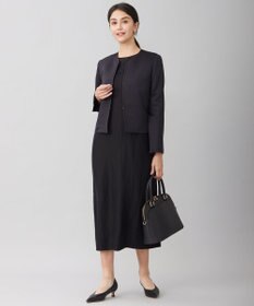 自由区 【洗える】エンブロイダリーノースリーブ ワンピース