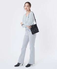 LeSportsac MINI N/S TOTE/レッド/ホワイトハートEMB