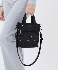 LeSportsac MINI N/S TOTE/レッド/ホワイトハートEMB