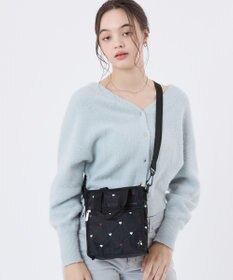 LeSportsac MINI N/S TOTE/レッド/ホワイトハートEMB