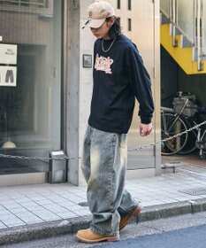 WEGO 【２点SET】アクセ付きグラフィックプリントT（LS）