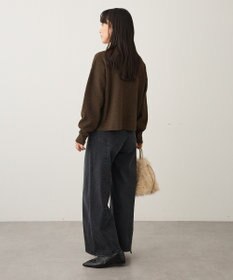 CRAFT STANDARD BOUTIQUE 裏起毛デニムワイドストレートパンツ