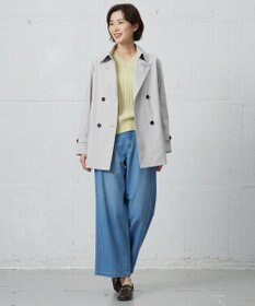 J.PRESS LADIES 【洗える】5ozバージラコンパクト デニム セミワイドパンツ