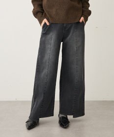 CRAFT STANDARD BOUTIQUE 裏起毛デニムワイドストレートパンツ