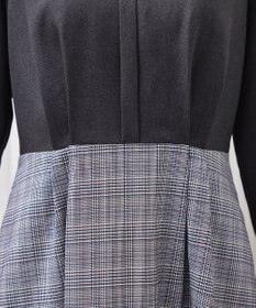 Tiaclasse 【洗える】チェックドッキングワンピース