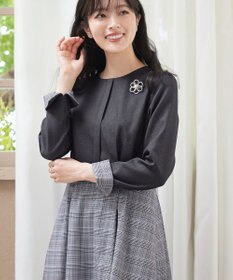 Tiaclasse 【洗える】チェックドッキングワンピース