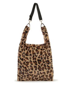 LeSportsac FUR SHOULDER TOTE/レオパードフラッフィーファー