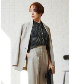 ICB 【洗える】 サマーウールトロ テーラードジャケット