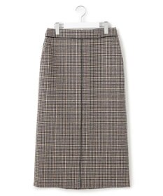 23区 【見上愛さん着用】ボンディングチェックツイード Iライン スカート