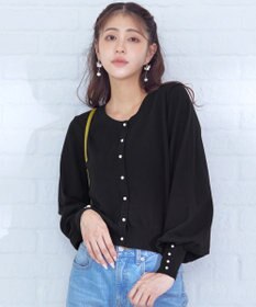 Tiaclasse 【洗える】2WAYパール釦カーディガン