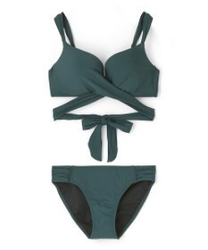 San-ai Resort（三愛水着楽園） WEB限定商品ノンワイヤーなのにぷっくり美胸を作るダブルアップクロスビキニ M1 M2 L1 San-ai Resort（サンアイリゾート）