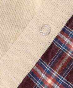 J.PRESS MEN 【KING SIZE】ダブルフェイス キャラメルコール シャツブルゾン