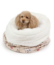 PET PARADISE ディズニー 101匹わんちゃん 筒形寝袋 遠赤外線 《風船柄》 42cm×70cm